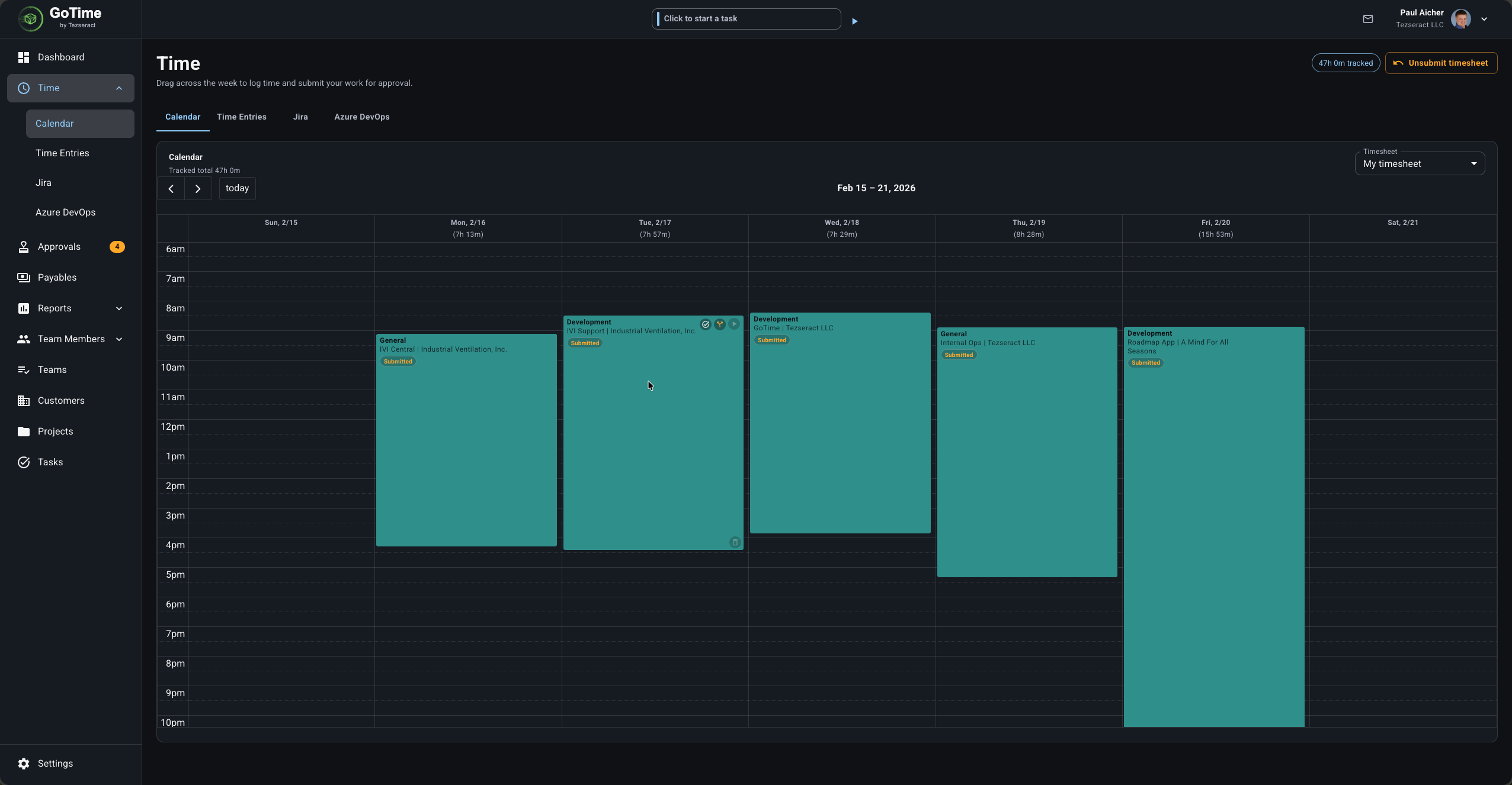 GoTime | Time Tracking, Approvals, and Reporting for Service Teams