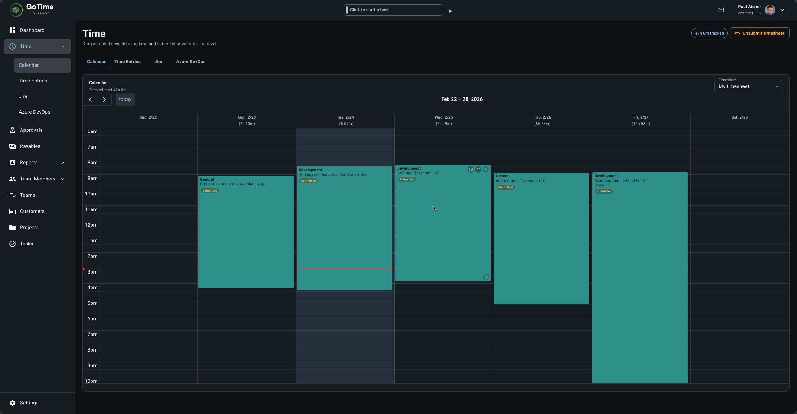Gtime GoTime | Time Tracking, Approvals, and Reporting for Service Teams